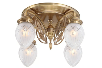 PANNON 4 - Handmade brass ceiling lamp by Patinas Lighting - view 3